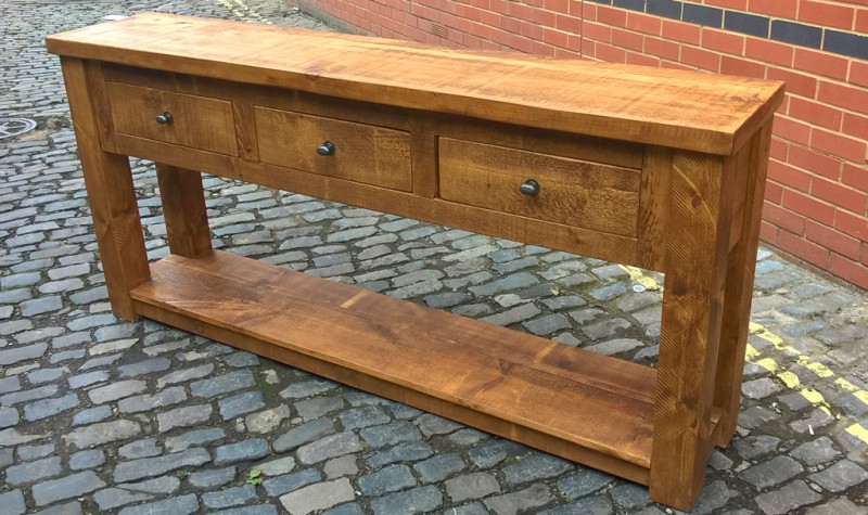 Plank Gate Console Table